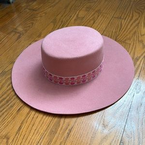 Pink Lack of Color Brimmed Hat